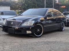 クラウン ロイヤルサルーン 全席パワーウインドウ 電動格納ミラー スマートキー HID ETC 純正DVDナビ 地デジチューナー バックカメラ オートクルーズ ダウンサス 社外19AW 中古車画像