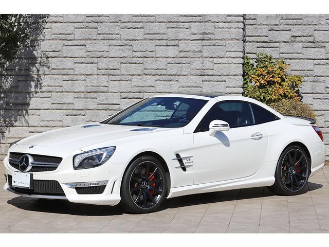 メルセデス・ベンツ ＳＬ ＳＬ６３　ＡＭＧ　ＡＭＧパフォーマンスＰＫＧ　５６４ＰＳ　カーボンインテリアトリム　Ｆ１９／Ｒ２０インチＡＭＧ鍛造ＡＷ　マジックスカイルーフ　１オーナー