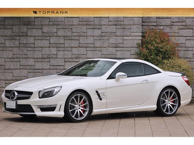 ＳＬ６３　ＡＭＧ　ＡＭＧパフォーマンスＰＫＧ　フルレザー仕様　カーボンインテリアトリム　ＡＭＧ１９／２０インチ鍛造ＡＷ　マジックスカイルーフ