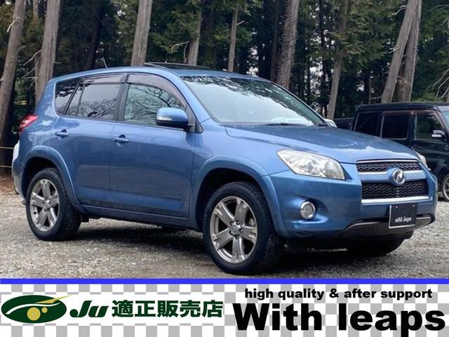 トヨタ ＲＡＶ４ スポーツ　１年保証付　禁煙車　故障診断実施済　４ＷＤ　サンルーフ　ＳＤナビ　ＥＴＣ　ドライブレコーダー　Ｂｌｕｅｔｏｏｔｈ接続　ＤＶＤ再生　ＣＤ再生　ＨＩＤヘッドライト　純正アルミホイール　車検整備付