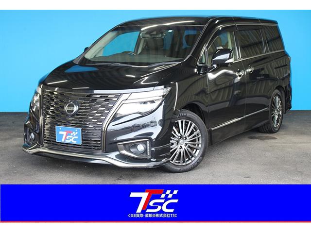 エルグランド（日産）２５０ハイウェイスターＳ　アーバンクロム　純正１０インチナビ／全周囲カメラ／両側電動スライドドア／禁煙／３６０度セーフティアシスト／アダクティブクルーズコントロール／ドラレコ／ＥＴＣ／フルセグ／ハーフレザーシート／プッシュスタート／オットマン 中古車画像