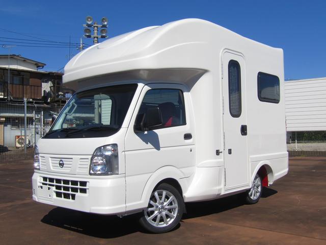 日産 ｎｔ１００クリッパートラック 新相武製キャンピングカー モーニングワンキャンパーワイド ４ｗｄ ｍｔ 普通車キャンピング 登録 ４人乗り ｌｅｄ照明 ベンチレーター シンク サブバッテリー 走行充電 社外ナビ ｔｖ バックモニターの中古車 車体価格