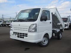 キャリイトラック  純正金太郎ダンプ・高低速2段切替式パートタイム4WD・デフロック・電動油圧・土砂禁・キャビン一体型アングルポスト(格子型)・ESP・強化リアサス・リアパーキングセンサー・オートライト・キーレス・三方開 中古車画像
