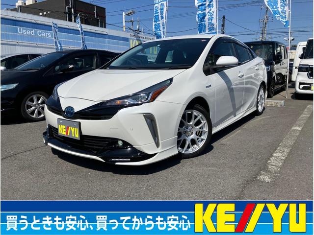 トヨタ プリウス Ａツーリングセレクション／ＴＲＤフルエアロ／レザーシート　走行８１，１０８ＫＭ／純正９インチＳＤナビ／１２セグ／ＢＴ対応／バックカメラ／シートヒーター／ＬＥＤヘッドライト／ＴＯＭＳアルミホイール／ＡＳＶ／ビルトインＥＴＣ／オートハイビーム／Ｒスポイラー／