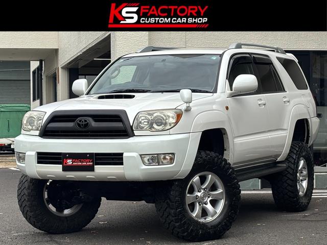 ハイラックスサーフ(トヨタ) ＳＳＲ−Ｇ　ディーゼルターボ／ＲＯＵＧＨ　ＣＯＵＮＴＲＹ６インチアップキット／ＵＳ純正ホイール／サイド出しマフラー／ムーンアイズ　ダッシュマット／ＭＡＸＸＩＳ　３０５−７０−１７ 中古車画像