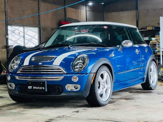ＭＩＮＩ(ミニ) クーパーＳ　Ｒ５３　ＭＴ　青　Ｂｌｕｅｔｏｏｔｈ　Ｃａｒｐｌａｙ　Ａｎｄｒｏｉｄ 中古車画像