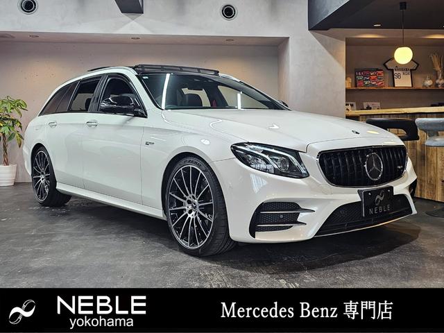 メルセデスＡＭＧ Ｅ４３　４マチック　ステーションワゴン　ユーザー買取車　エクスクルーシブＰ　パナメリカーナグリル　パノラマルーフ　レッドステッチシート　シートベンチレーター　ダイナミックシート　リラクゼーション　２０インチＡＷ　ブルメスター　ヘッドアップＤ