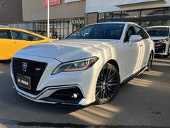 クラウンハイブリッド RS リミテッドII 66203キロ TRDフルエアロ 衝突被害軽減ブレーキ ワイドメモリーナビ フルセグ DVD CD 全周囲&バックモニター 追従型クルコン 黒革エアシート&ヒーター ブラインドスポットモニター ETC 中古車画像