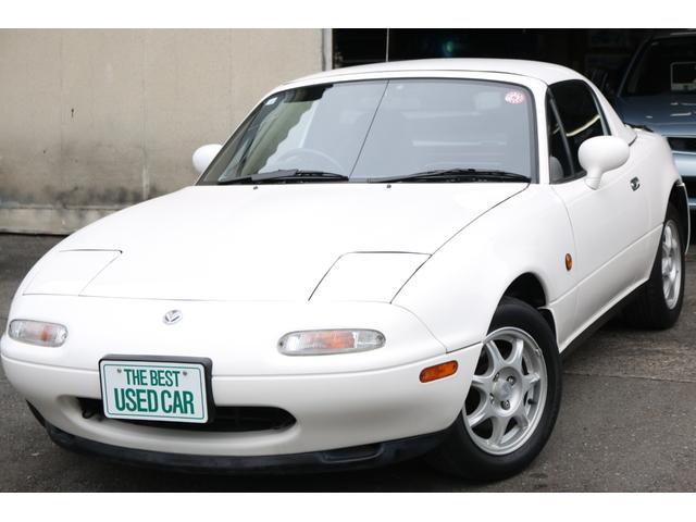 ユーノスロードスター(マツダ) スペシャルパッケージ ハードトップ 幌あり タイミングベルト交換済み ETC 純正14インチアルミ 社外キーレス 社外オーディオ フロアオートマ リトラ NA8C 修復歴無し 中古車画像