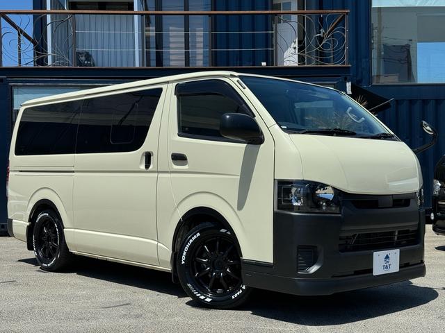 ハイエースバン(トヨタ) ロングＤＸ　スウィートクール仕様／ＢＡＲＯＮＥ　ＭＣ−９　１７ｉｎｃｈアルミ／ＹＯＫＯＨＡＭＡタイヤ 中古車画像