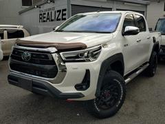 ハイラックス Z リフトアップ、TRD17インチAW,JAOSオーバーフェンダー、JAOSサイド出しマフラー、9型フローティングナビ、TOYOオープンカントリー、TRDアンダーカバー、サイドステップ、グリルマーカー 中古車画像