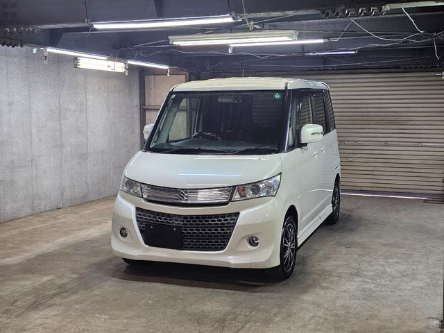 パレットSW(スズキ) TS ターボ4WD Bluetooth 360°ドラレコ ETC フルセグ 両側パワスラ スマートキー2個 シートヒーター オートライト フルフラットシート タイミングチェーン 修復歴なし 車検R8 12月 中古車画像