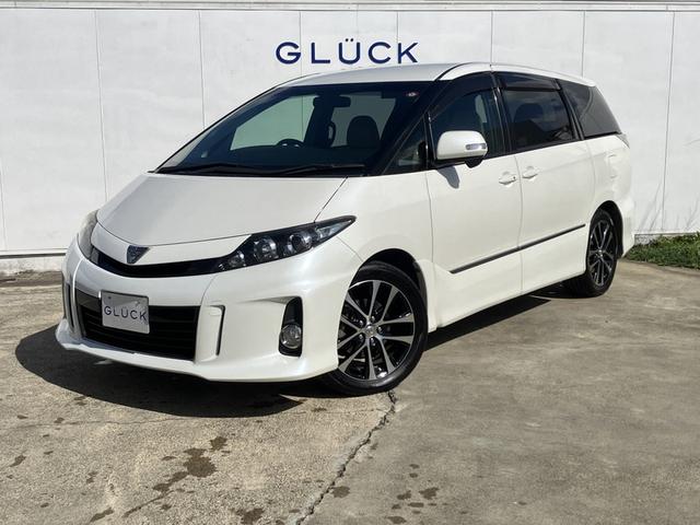 エスティマ アエラス　２．４アエラス　１オーナー／アルパイン後席モニター／イクリプス９インチナビ／両側電動スライドドア／ＴＶキャンセラー／純正１８ＡＷ／バックカメラ／ＥＴＣ／クルーズコントロール／シートヒーター（1枚目）