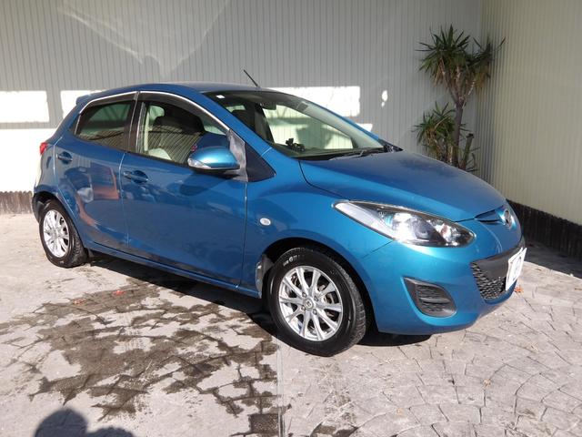 デミオ(マツダ) １３−スカイアクティブ　２３年７月登録／アクアティックブルーマイカ／イクリプスナビ／ＴＶ／ＥＴＣ／スマートキー／Aftermarketアルミホイール／禁煙車／修復歴無し 中古車画像