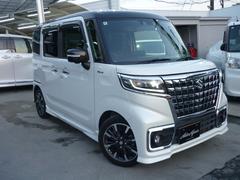 スペーシアカスタム ハイブリッドXSターボ 全方位モニター/メーカーオプション9インチナビ/TV/2.0ETC/DVD/CD/デジタルインナーミラー&ドライブレコーダー前後/デュアルカメラブレーキサポート 中古車画像