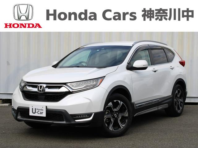 ホンダ ＣＲ－Ｖ ＥＸ　ＨｏｎｄａＳＥＮＳＩＮＧ　純正ナビ　ＬＥＤヘッド　電子パーキング　パワーシート　電動ランバーサポート　シートヒーター　革巻ステアリング　パドルシフト　ブレーキホールド　ＥＴＣ２．０　１８インチアルミ