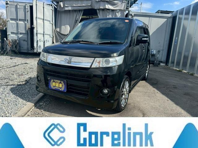 ワゴンＲスティングレー Ｔ　ナビ　ＴＶ　ＨＩＤ　スマートキー　電動格納ミラー　ベンチシート　ＣＶＴ　盗難防止システム　ＡＢＳ　ＣＤ　ＵＳＢ　アルミホイール　衝突安全ボディ　エアコン　パワーステアリング　パワーウィンドウ（1枚目）
