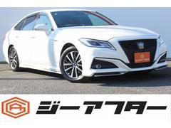 クラウンハイブリッド S Cパッケージ TRDフルエアロ 禁煙車 純正8インチナビ フルセグ バックカメラ アダプティブクルーズコントロール シートヒーター ステアリングヒーター ビルトインETC2.0 衝突軽減ブレーキ 純正17インチAW 中古車画像
