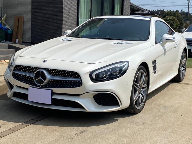 ＳＬ５５０　レーダーセーフティパッケージ／パークトロニック／パーキングアシストリアビューカメラ／ＬＥＤインテリジェントライトシステム／サイドシルスポイラー／マジックスカイコントロールパノラミックバリオルーフ