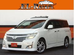 エルグランド 250ハイウェイスター 両側電動スライドドア・Wサンルーフ・ハーフレザーシート・Bluetooth接続・フリップダウンモニター・アラウンドビューモニター・バックカメラ・エアロ・HIDヘッドライト・インテリキー 中古車画像