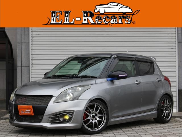 スイフトスポーツ ベースグレード　６速ＭＴ・ＢＬＩＴＺ車高調・ＷＯＲＫ１７インチＡＷ・ＥＴＣ・ＳＤナビ・地デジ・バックカメラ・クルーズコントロール・スマートキー・プッシュスタート・ＨＩＤヘッドライト・フォグランプ・社外マフラー（1枚目）