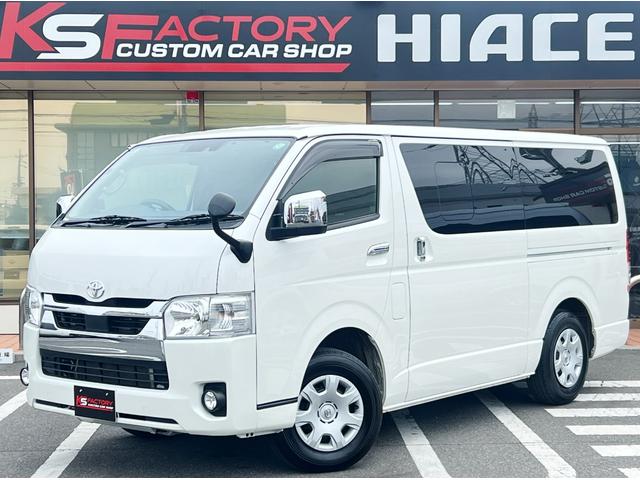 ロングスーパーＧＬ　ディーゼルターボ４ＷＤ！３列シート８人乗り４ナンバー登録車！車中泊可能ベットキット！衝突軽減ブレーキ／レーンデパーチャーアラートメント／オートマチックハイビーム／ナビ／ＴＥＣ／ドラレコ／レーダー探知機