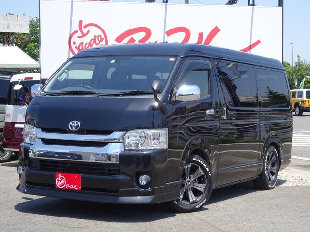 ハイエースワゴン(トヨタ) ＧＬ　ＦＬＥＸ内装架装Ｖｅｒ１ベッドキット／フルフラット／１０人乗り／シートカバー／床フローリング加工／カロッツェリアサブモニター後席モニター／フルセグナビ／ＥＴＣ／キャンピングカー仕様／パワースライドドア 中古車画像