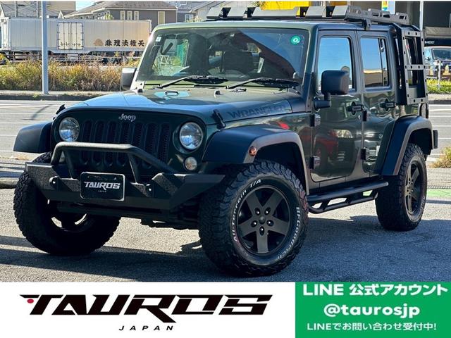 ジープ・ラングラーアンリミテッド(ジープ) サハラ　ユーザー買取車／ルーフラック／デジタルインナーミラー型ドライブレコーダー／オートクルーズコントロール／ケンウッド製ナビ／ブルートゥース接続／バックカメラ／サイドカメラ／キーレスエントリー／ＥＴＣ車載器 中古車画像