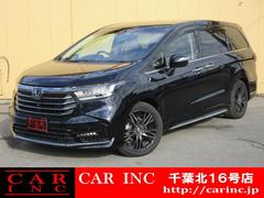 オデッセイハイブリッド e:HEVアブソルート 後席フリップダウンモニター クリアランスソナー 両側パワースライドドア バックカメラ 純正ナビ Bluetooth フルセグTV レーダークルーズコントロール パワーバックドア シートヒーター ETC 中古車画像