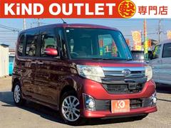 タント カスタムX SA 修復歴なし ナビ Bluetooth 衝突軽減ブレーキ 両側スライド片側パワースライドドア スマートキー プッシュスタート LEDヘッドライト オートエアコン スペアキー ウインカーミラー 整備保証付 中古車画像