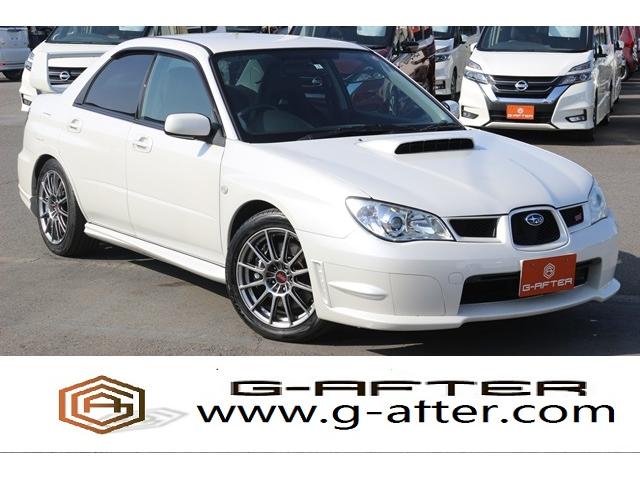 WRX STI Aライン 6MT黒半革シート社外メモリナビ(1枚目)