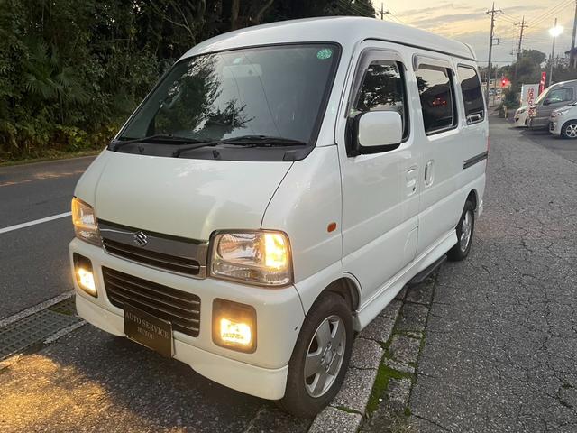 エブリイワゴン(スズキ) ジョイポップターボＰＺ　４ＷＤ　ハイルーフ　ＭＴ　４ＷＤ　ターボ　ワンオーナー 中古車画像