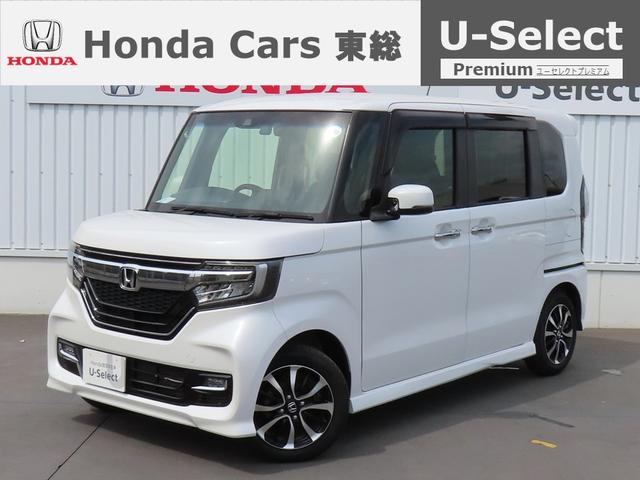 ホンダ Ｎ－ＢＯＸカスタム Ｇ・ＥＸホンダセンシング　認定中古車　純正ナビ　前後ドラレコ　ナビ連動型ＥＴＣ　バックモニター　スマートキー　両側パワースライドドア　衝突被害軽減ブレーキ　クルーズコントロール　アイドリングストップ　Ｂｌｕｅｔｏｏｔｈ