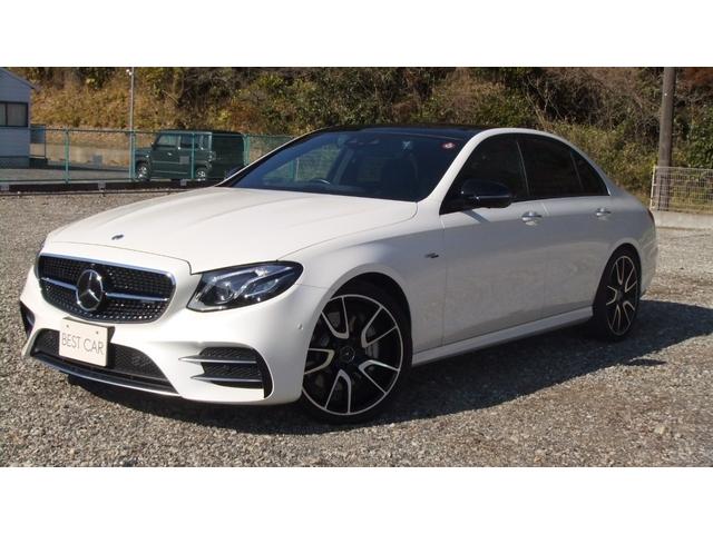 メルセデスＡＭＧ Ｅクラス Ｅ５３　４マチック＋　Ｅ５３　４マチック＋（５名）エクスクルーシブ　レーダーセーフィティーパッケージ　パノラマルーフ　ヒータークーラー黒革　ＡＭＧエアロ２０ＡＷ　キーＧＯ　ブルメ　ＨＵＤ　ナビ３６０カメ