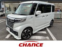 スペーシアカスタム ハイブリッドXS 衝突軽減ブレーキ レーンアシスト 社外ナビ フルセグTV CD BT接続 アイドリングストップ スマートキー プッシュスタート シートヒーター 電動格納ミラー 両側電動スライドドア LEDヘッドライト 中古車画像