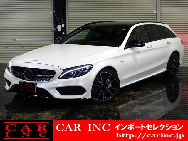 Ｃ４３　４マチック　ステーションワゴン　パノラミックスライディングルーフ　赤革シート　Ｂｕｒｍｅｓｔｅｒサウンド　シートヒーター　パフュームアトマイザー　アクティブクルーズコントロール　パワーテールゲート