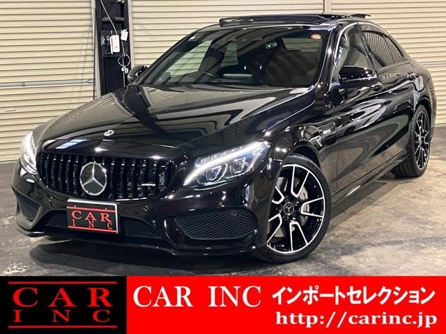 Ｃクラス(AMG) Ｃ４３　４マチック　パノラマガラスサンルーフ　エクスクルーシブパッケージ　Ｂｕｒｍｅｓｔｅｒサラウンドサウンド　本革シート　電動リアゲート　シートヒーター　１９インチＡＭＧＡＷ　レーダーセーフティ　ＬＥＤヘッドライト 中古車画像