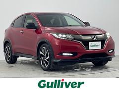 ヴェゼル ハイブリッドRS・ホンダセンシング ワンオーナー 純正メモリーナビ フルセグTV バックカメラ Bluetooth DVD再生可 ハーフレザーシート 社外ドラレコ オートライト LEDヘッドライト 純正18インチAW シートヒーター 中古車画像