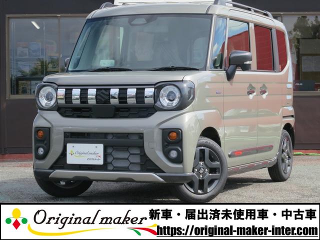 ハイブリッドＸＺ　ターボ　届出済未使用車／ＡＣパワープラグ／両側パワースライドドア／シートヒーター／衝突軽減ブレーキ／ＬＥＤヘッドライト／ヘッドアップディスプレイ／コーナーセンサー／ＯＰブラックエンブレム／純正アルミ