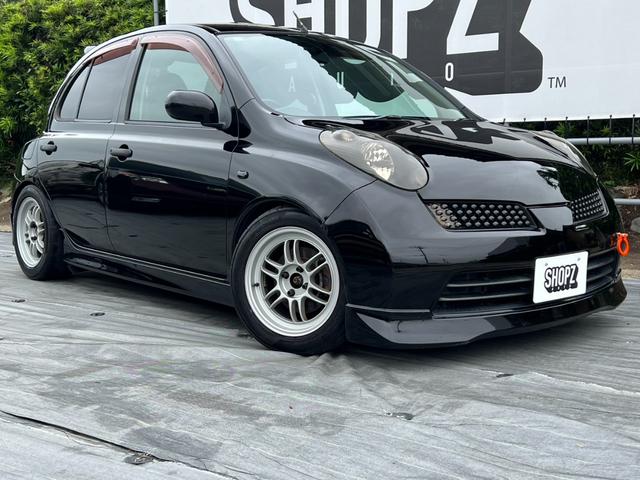 マーチ １２ＳＲ　ＥＮＫＥＩ　ＲＰＦ１　１５インチＡＷ　Ｇｒｅｄｄｙ車高調　エンドレスブレーキパッド　ローター　ブレーキホース　ｍｏｍｏステアリングニスモスポーツリセッティング　ステアリングラック交換　クラッチ交換済み（1枚目）