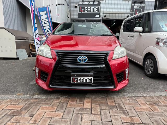 プリウス３０　車高調　ＷＯＲＫ１９ＡＷ ボディ一部ブラック塗装