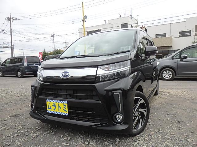 カスタム RS ハイパーSAIII ICターボ 1オーナー車 禁煙車 SDナビ CD DVD SD AUX フルセグTV Bカメラ スマートアシスト エコアイドル ハーフレザーシート シートヒーター LEDライト オートライト 記録簿(1枚目)
