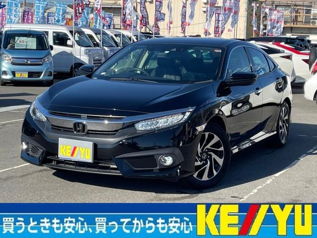 セダン衝突軽減【ＣＶＴ●ターボ／走行８，５５０ｋｍ●禁煙車】　【ヒーター付黒革電動シート】【カーメイト製３６０°ドラレコ●セルスター製レーダー探知機●９型Ｂｌｕｅｔｏｏｔｈオーディオ対応ＳＤナビ／Ｂカメラ／ＥＴＣ】【パドルシフト●ＡＣＣ●夏＆冬タイヤセット】(1枚目)