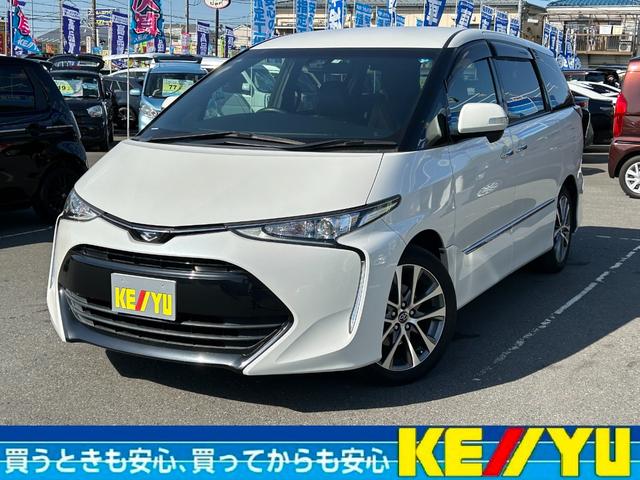 トヨタ エスティマ アエラス　プレミアム衝突軽減【走行６３，５９０ｋｍ●後期型】　【禁煙車１オーナー●７人乗】【１０型Ｂｌｕｅｔｏｏｔｈオーディオ対応ＳＤナビ●フリップダウンＭ　Ｂカメラ