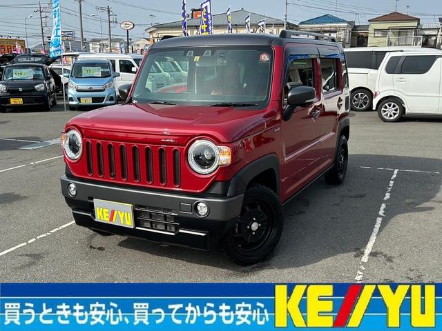 ハスラー Ｊスタイルターボ衝突軽減【ＤＡＭＤ・カラビナスタイル】　【走行２８，５３０ｋｍ●１オーナー】【ＤＡＭＤ製１５アルミ／ＴＯＹＯオープンカントリーＭ＋Ｓタイヤ】【茶革調シートカバー●ロッソモデロカッター】【全方位カメラ●ＳＤナビ●ドラレコ前後２カメラ／ＥＴＣ】（1枚目）