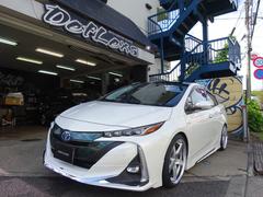 プリウスPHV Sセーフティプラス 純正モデリスタエアロ ワーク製19インチアルミ&ローダウン 8インチナビ+Bカメラ シートカバー コンビステアリング デジタルインナーミラー 中古車画像