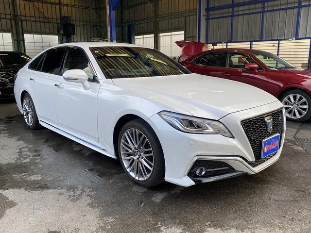 クラウンハイブリッド(トヨタ) ＲＳ　後期・フルセグナビ・全周囲カメラ・ＢＴオーディオ・１８ＡＷ・ハーフレザーシート・シートヒーター・ＬＥＤライト・フォグ・ステアリングヒーター・レーダークルーズ・ＥＴＣ・セーフティセンス・ＢＳＭ・ＨＵＤ 中古車画像