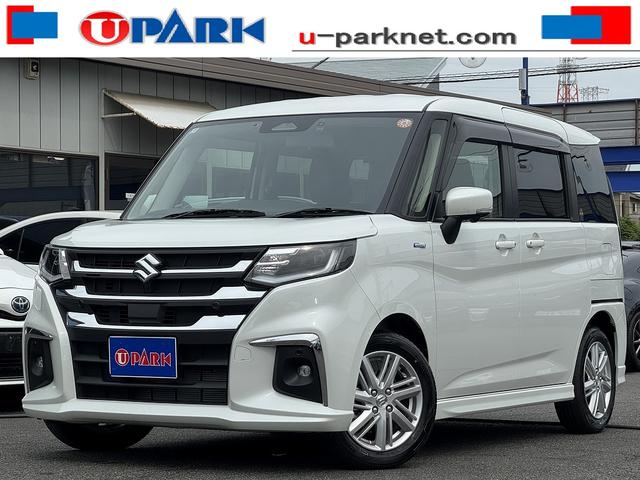 ハイブリッドＭＺ　セーフティサポート・両側パワースライド・全周囲カメラ・９型フルセグナビ・ＣａｒＰｌａｙ・ＵＳＢ・ＥＴＣ・ＢＴオーディオ・シートヒーター・クリアランスソナー・ＢＳＭ・ＨＵＤ・純正１５ＡＷ・革ステア