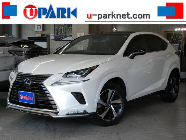 ＮＸ(レクサス) ＮＸ３００　スパイス＆シック　後期・黒革Ｌ−ＴＥＸエアシート・パノラマルーフ・パノラミックビュー・３眼ＬＥＤ・純正ナビ・フルセグ・後席モニター・同色フェンダー・専用内装色・パワーバックドア・ＢＳＭ・セーフティＳ・オートＨＩビーム 中古車画像