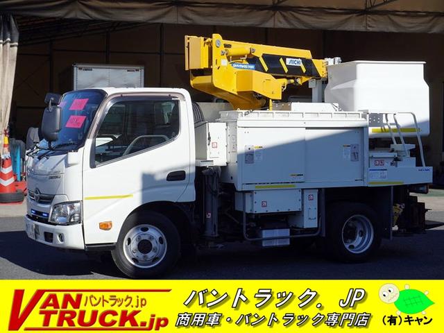 デュトロ(国産車その他) ４ＷＤ　高所作業車　アイチ製ＳＥ０８Ｃ　最大地上高８ｍ　積載５００ｋｇ　ＦＲＰバケット　先端屈折アーム 中古車画像